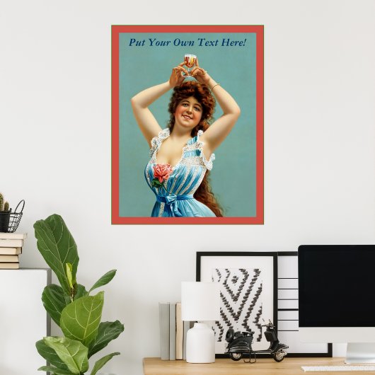   bier Adverteren Poster (Thuiskantoor)