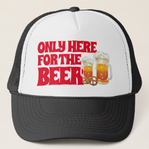 Bier alleen hier voor de bierdrinker trucker pet