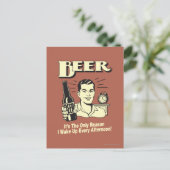 Bier: Alleen reden waarom ik vanmiddag wakker werd Briefkaart (Staand voorkant)