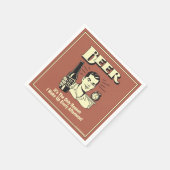 Bier: Alleen reden waarom ik vanmiddag wakker werd Servet (Hoek)