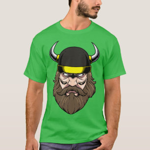 Bier als een Viking Beard Hipster-Man op volle baa T-shirt