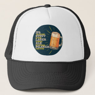 Bier Altijd, blauwe cirkel Trucker Pet