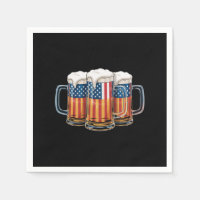 Bier Amerikaanse Vlag 4 juli Merica Drinken USA