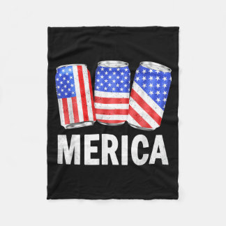 Bier Amerikaanse Vlag 4 juli Onafhankelijkheidsdag Fleece Deken