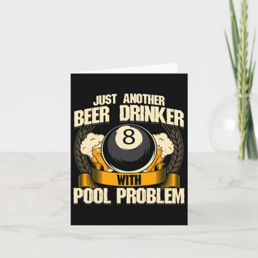 Bier & amp; Biljart voor Pool Hall Pub met Mokken Kaart (Voorkant)