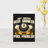 Bier & amp; Biljart voor Pool Hall Pub met Mokken Kaart (Gele Bloem)
