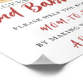 Bier baby shower - Help de drukke moeder-to-be Poster (Hoek)