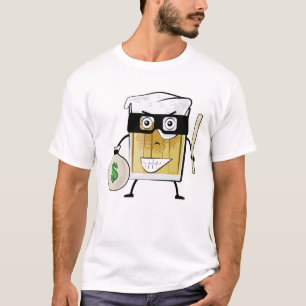 Bier Bandiet - Grappige Karakter Illustratie T-shirt