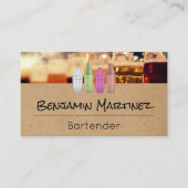 bier | barman visitekaartje (Voorkant)