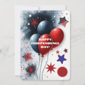 Bier BBQ 4th July Bald Eagle Amerikaanse Vlag Part Kaart (Achterkant)