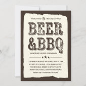 Bier & BBQ | Rustiek repetitiediner Kaart (Voorkant)