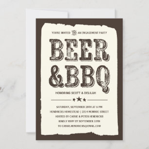 Bier & BBQ   rustieke partij Kaart