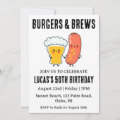 Bier BBQ verjaardagsuitnodiging Kaart (Voorkant)