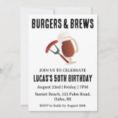 Bier BBQ verjaardagsuitnodiging Kaart (Voorkant)
