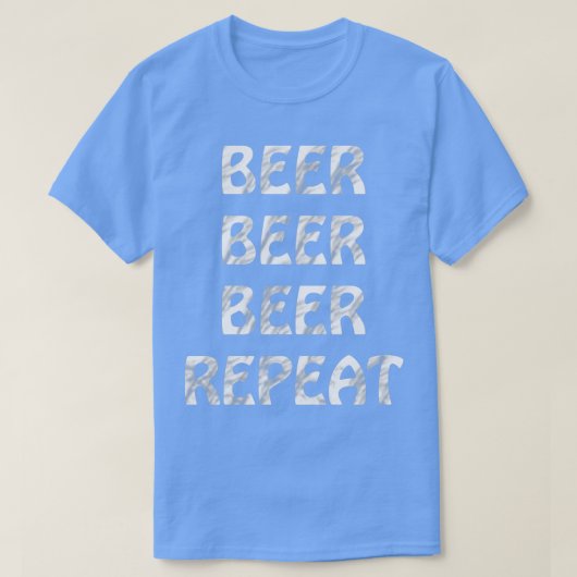 Bier Beer Herhaalt Mannen Vrouw T-shirt (Design voorkant)