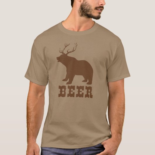 Bier (Beer + Herten) T-shirt (Voorkant)