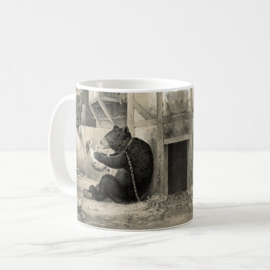 Bier - Beer, hond en Donkey Koffiemok (Voorkant links)