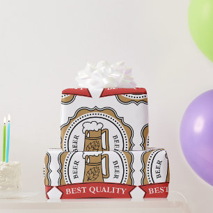 Bier Beste Kwaliteit Craft Brew Badge Cadeaupapier