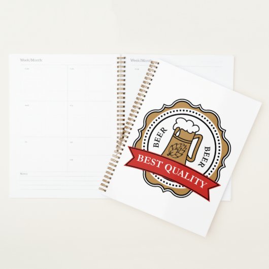 Bier Beste Kwaliteit Craft Brew Badge Planner (Display)