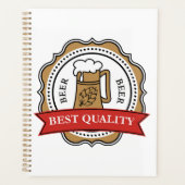 Bier Beste Kwaliteit Craft Brew Badge Planner (Voorkant)