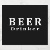 Bier, Bierdrinker Bier Etiket (Enkel label)
