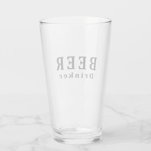 Bier, Bierdrinker Glas (Achterkant)