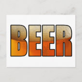Bier, bierliefhebbers briefkaart (Voorkant)