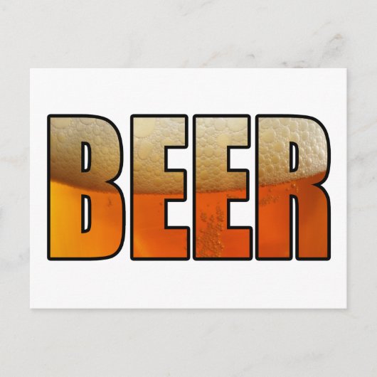 Bier, bierliefhebbers briefkaart (Voorkant)