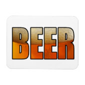 Bier, bierliefhebbers magneet (Horizontaal)