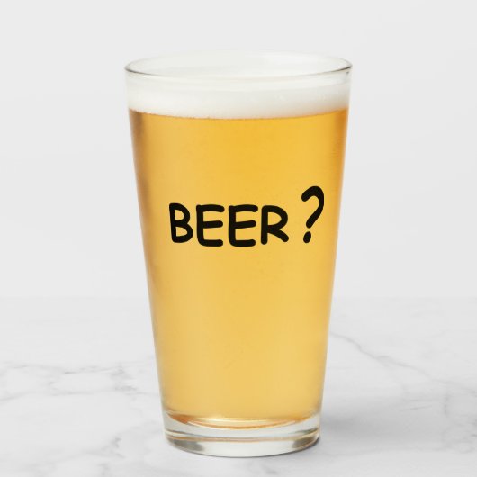 Bier? Bierliefhebbers ontwerpen Glas (Voorkant gevuld)