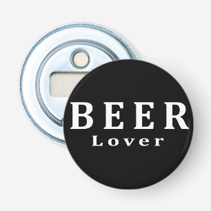 Bier, bierminnaar button flesopener