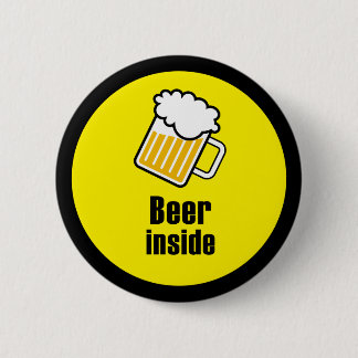 Bier binnen ronde button 5,7 cm