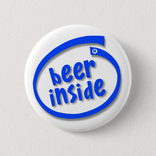 Bier binnen ronde button 5,7 cm