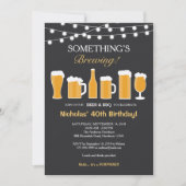 Bier Birthday Invitation, volwassen verjaardag Kaart (Voorkant)