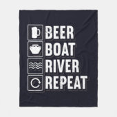 Bier Boat en Drink bier Fleece Deken (Voorkant)