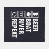 Bier Boat en Drink bier Fleece Deken (Voorkant (Horizontaal))