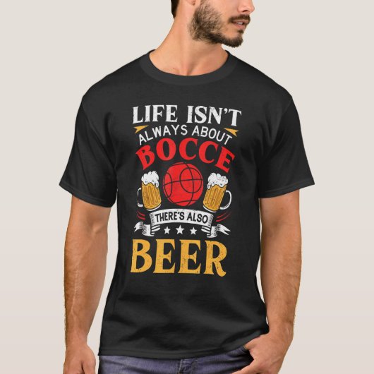 Bier & Bocce Ball Bocce Ball T-shirt (Voorkant)