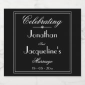 Bier Bottle Labels - Aangepaste huwelijksnamen Bier Etiket (Enkel label)