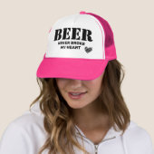 Bier brak nooit mijn hart Trucker Hat Pet (In situ)
