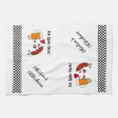 Bier & Bratwurst - Ich Liebe Dich! (Ik hou van je) Theedoek (Horizontaal)