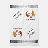 Bier & Bratwurst - Ich Liebe Dich! (Ik hou van je) Theedoek (Verticaal)