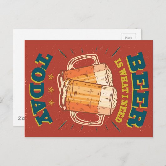 Bier Briefkaart (Voorkant / Achterkant)