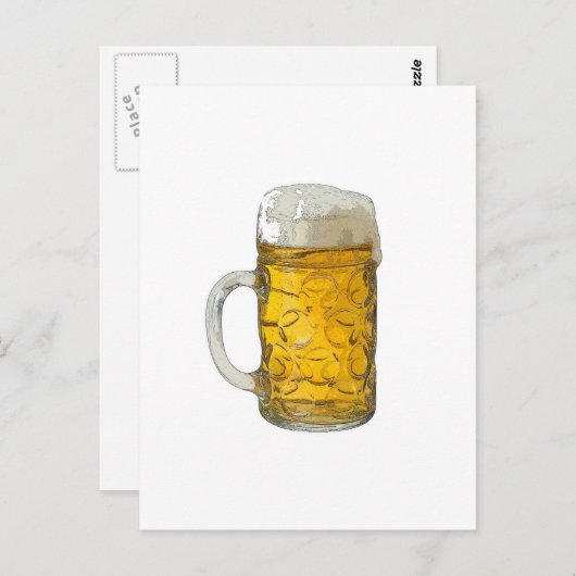 Bier Briefkaart (Voorkant / Achterkant)