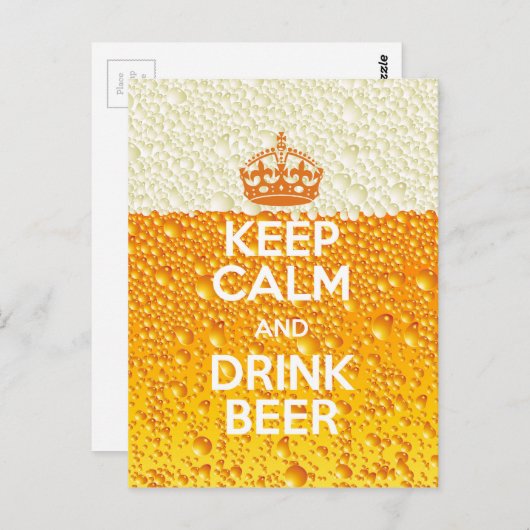 Bier Briefkaart (Voorkant / Achterkant)