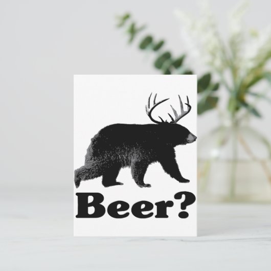 Bier? Briefkaart (Staand voorkant)