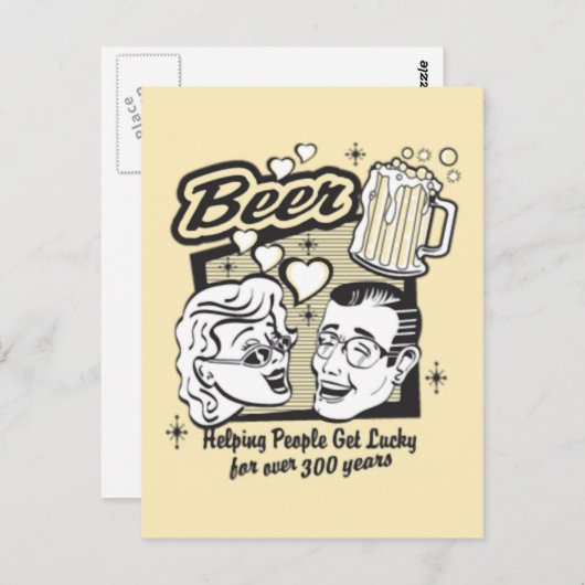Bier Briefkaart (Voorkant / Achterkant)