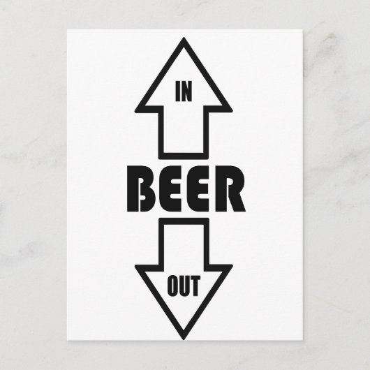 bier briefkaart (Voorkant)