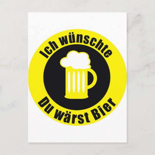 Bier Briefkaart (Voorkant)