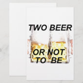bier briefpapier (Voorkant / Achterkant)