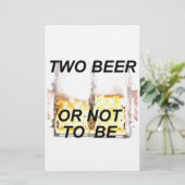 bier briefpapier (Staand voorkant)